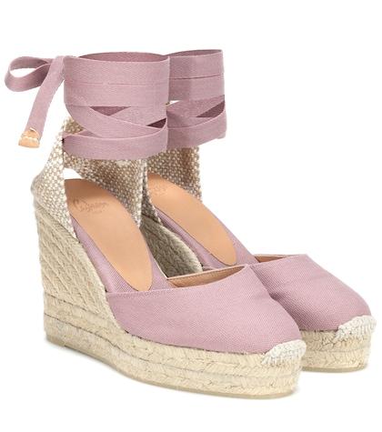 Dolce & Gabbana Carina Canvas Wedge Espadrilles