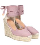 Dolce & Gabbana Carina Canvas Wedge Espadrilles