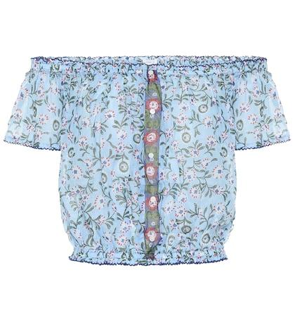 Wandler Amora Off-the-shoulder Cotton Top