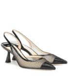 Roksanda Fetto 65 Mesh And Leather Pumps