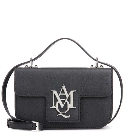 Alexander Mcqueen Insignia Cross Body Leather Satchel