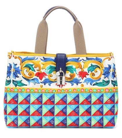 Dolce & Gabbana Dolce Shopping Printed Canvas Shopper