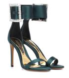 Alexandre Vauthier Yasmin Embellished Satin Sandals