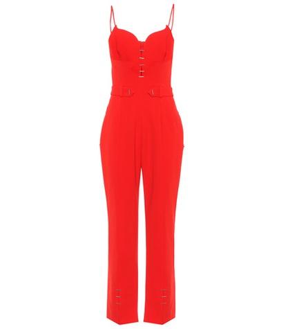 Mugler Embellished Crêpe Jumpsuit