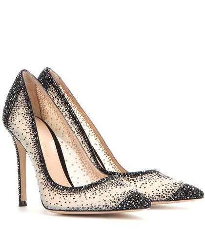 Gianvito Rossi Crystal Embellished Pumps