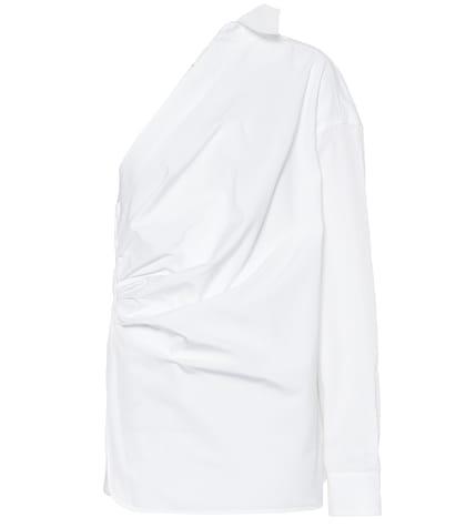 Max Mara Jack Cotton Off-shoulder Shirt