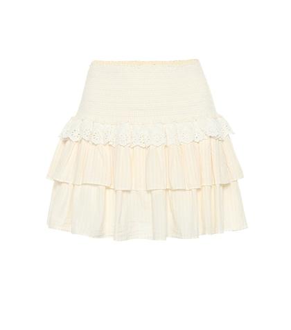 Loveshackfancy Dana Cotton Miniskirt