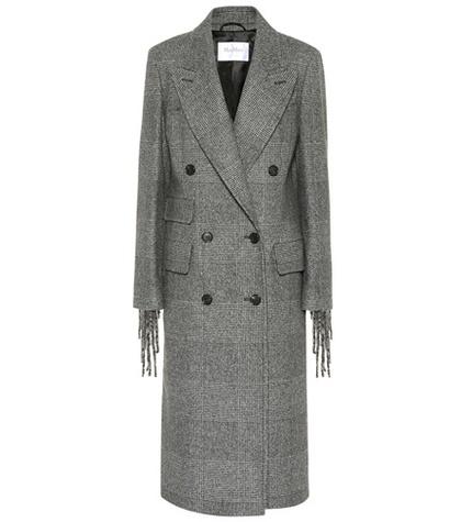 Max Mara Laser Fringed Wool Coat
