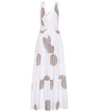 Alexandra Miro Raphaela Dotted Cotton Maxi Dress