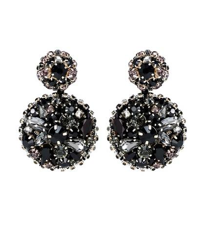 Oscar De La Renta Crystal-embellished Disk Earrings