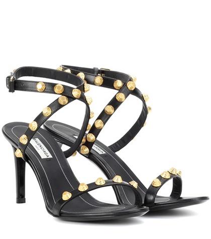 Tod's Giant Embellished Leather Sandals