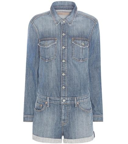 Grlfrnd Rosie Denim Playsuit