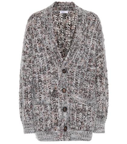 Brunello Cucinelli Mohair And Hammerer-blend Cardigan
