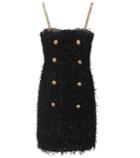 Balmain Embellished Tweed Minidress