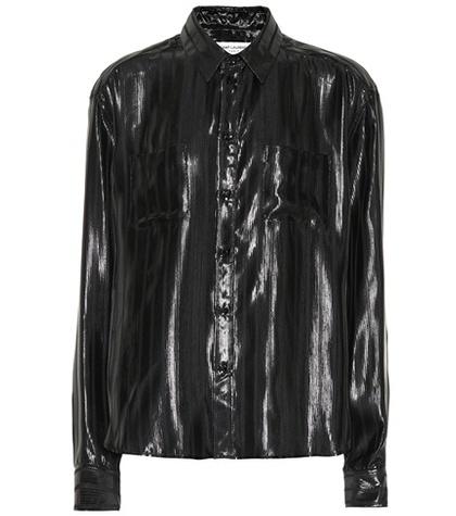 Saint Laurent Silk-blend Lamé Shirt