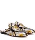 Gucci Princetown Jacquard Slippers