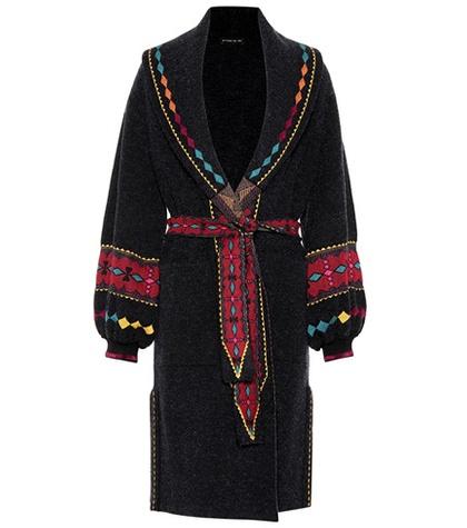 Etro Patterned Tie Cardigan