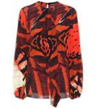 Moncler Printed Silk Blouse