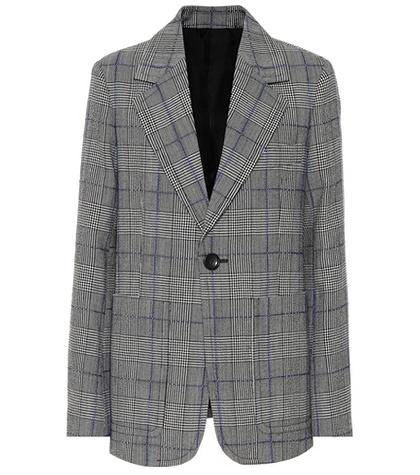 Etro Annab Checked Wool Blazer
