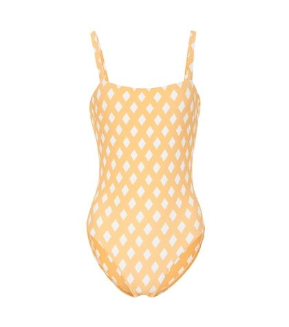 Asceno Triangle Check Swimsuit
