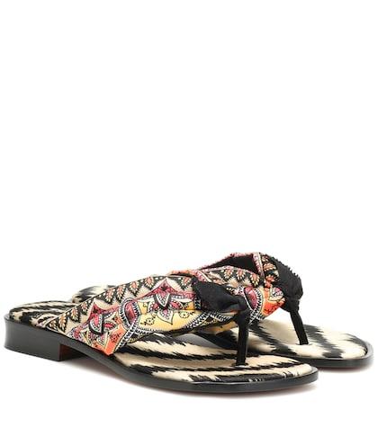 Dolce & Gabbana Paisley Satin Sandals