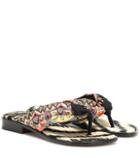Dolce & Gabbana Paisley Satin Sandals