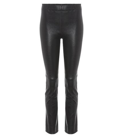 Woolrich Maria Rosa Cropped Leather Trousers
