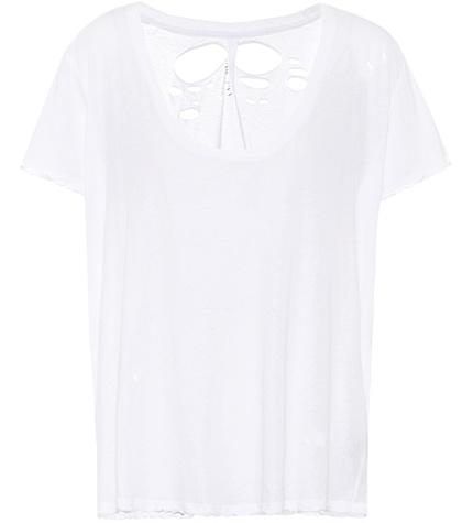 Unravel Distressed Cotton T-shirt