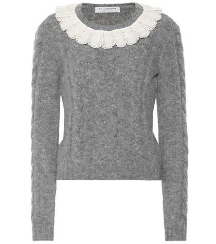 Philosophy Di Lorenzo Serafini Alpaca And Wool-blend Sweater
