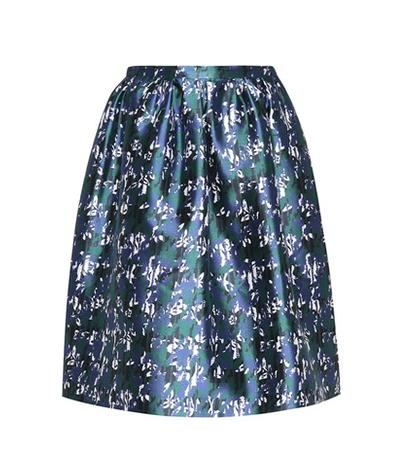 Oscar De La Renta Silk And Cotton Skirt
