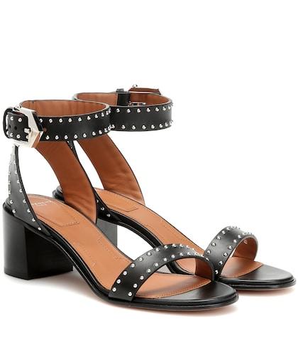 Prada Elegant 60 Studded Leather Sandals