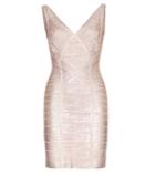 Herv Lger Briar Metallic Bandage Dress