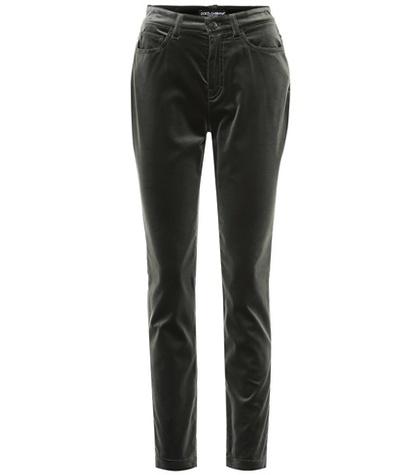 Valentino Garavani Velvet Straight Pants