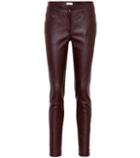 Brunello Cucinelli Leather Skinny Pants