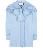 Gucci Ruffled Cotton Blouse