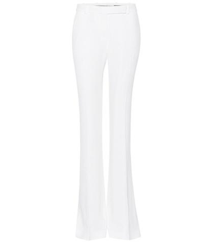 Alexander Mcqueen Flared Crêpe Trousers