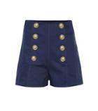 Balmain Embellished Denim Shorts