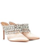 Aquazzura Gem Palace 105 Satin Mules