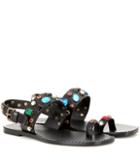 Maison Margiela Crystal-embellished Leather Sandals