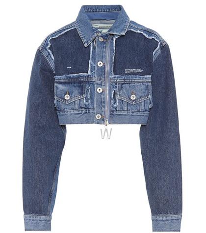 Off-white Cropped Denim Jacket