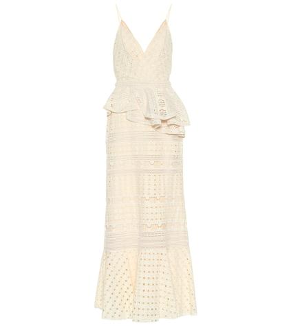 Johanna Ortiz Million Reasons Eyelet Cotton Dress