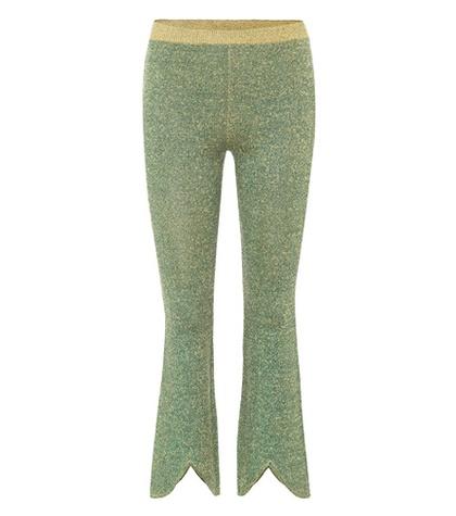Jw Anderson Linen And Lamé Knitted Trousers