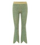 Jw Anderson Linen And Lamé Knitted Trousers