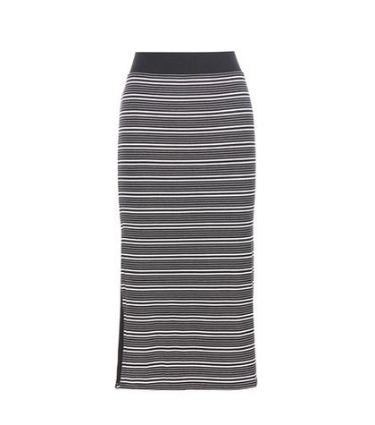 Atm Anthony Thomas Melillo Striped Jersey Skirt