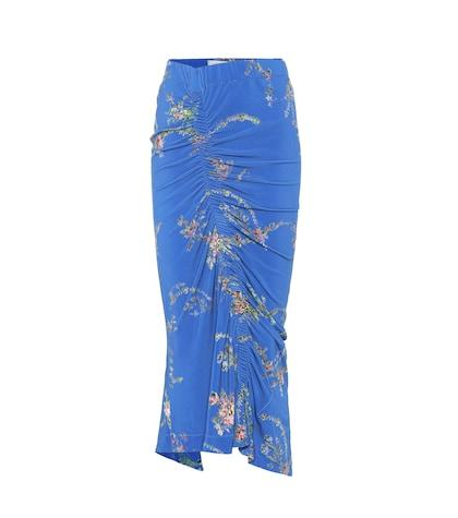 Preen By Thornton Bregazzi Floral-printed Stretch Crêpe Skirt