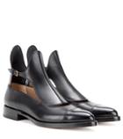 Burberry Cut-out Leather Ankle Boots