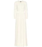 Burberry Lace-trimmed Silk Gown