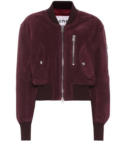 Acne Studios Suede Bomber Jacket