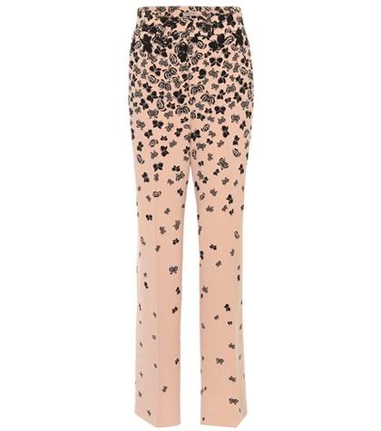 Bottega Veneta Butterfly-printed Wide-leg Trousers