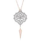 Balenciaga Passion 18kt Rose Gold Necklace With White Diamonds